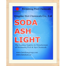 Luz da cinza de soda do produto comestível / pesada para produtos químicos da piscina